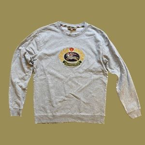Grey Burberry sweatshirt with embroidered crest
